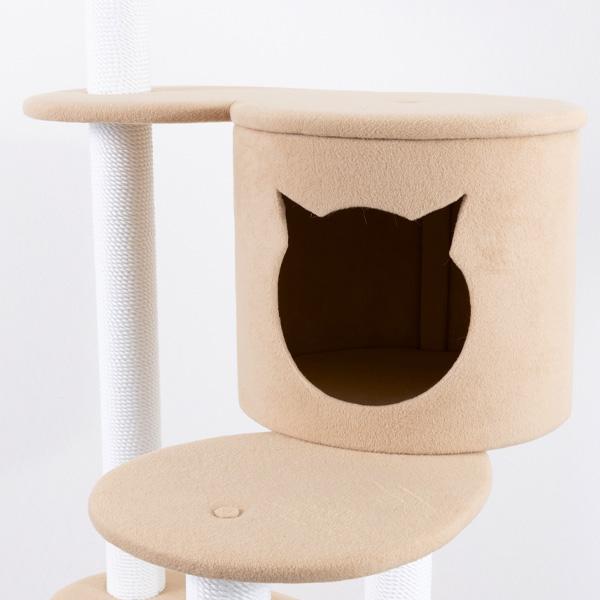 キャットタワー 猫タワー F★★★★ 低ホルムアルデヒド 爪とぎ 多頭飼い 運動不足解消 猫ハウス ペット家具 ネコ 猫 ネコ用 猫_22