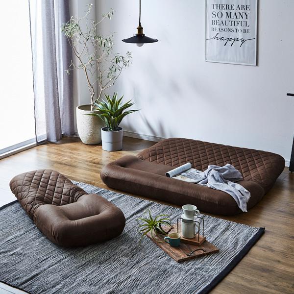 座椅子 ポケットコイル 2人掛け 42段階 リクライニングチェア 傷に強い