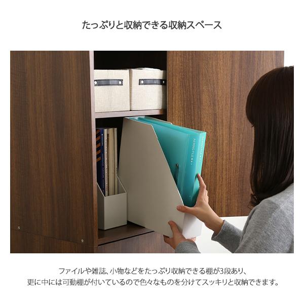 収納ボックス 扉付き おしゃれ 3ドアタイプ 大容量 カラーボックス