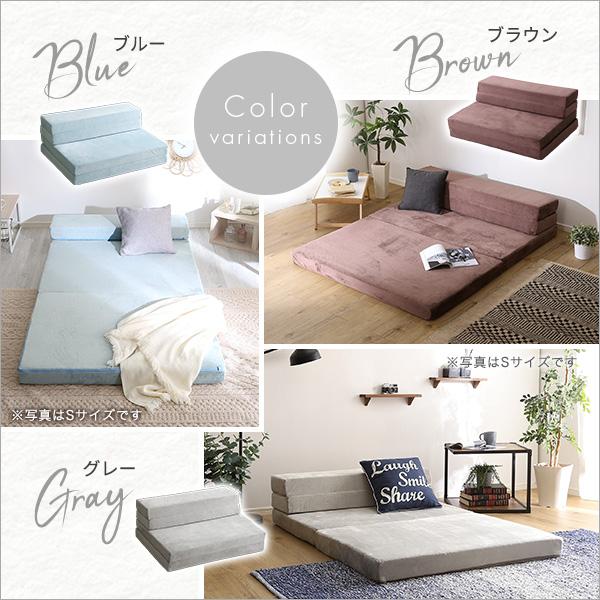 セミダブル 高反発ソファマットレス 4Ｗay 折りたたみ マットレス ソファ お昼寝マット カウチソファ_12