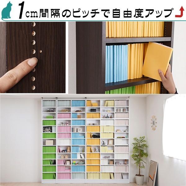 Navi 約300冊 本棚 W42 D16 約300冊収納 壁面ラック 上置き付き 薄型ラック 新