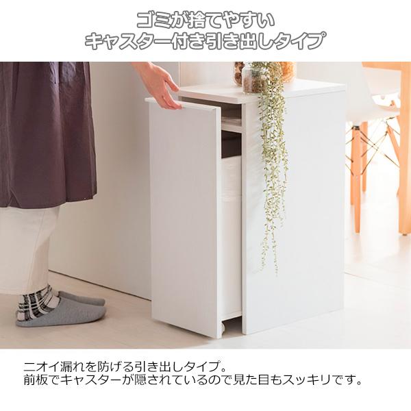 ダストボックス ゴミ箱 ごみ箱 収納 取り外し リビング ダイニング キャスター付き ３色 生ごみ 生ごみ処理 広口 引き出し_6