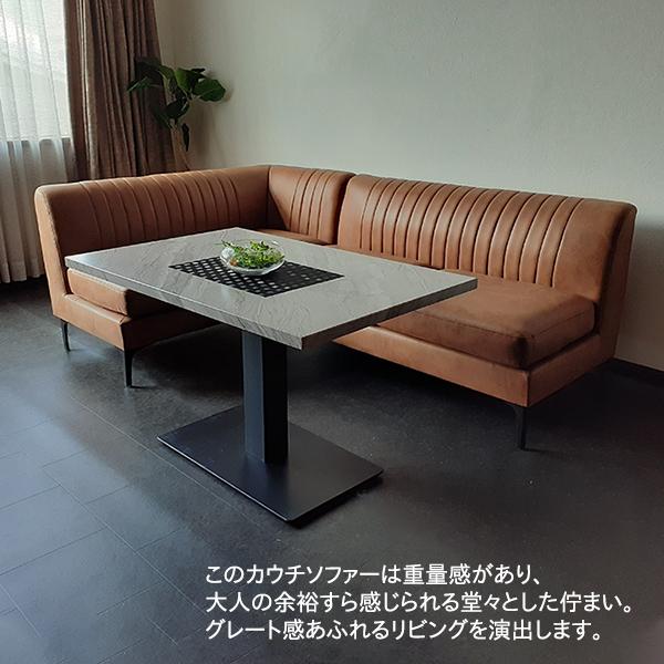 ダイニングテーブル3点セット グレイ色 ブラウン色 レザー 大理石柄 2P