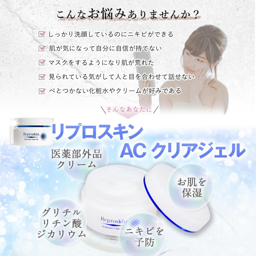 Reproskin 薬用クリーム ニキビ 毛穴ケア ニキビケア 保湿 アクネケア