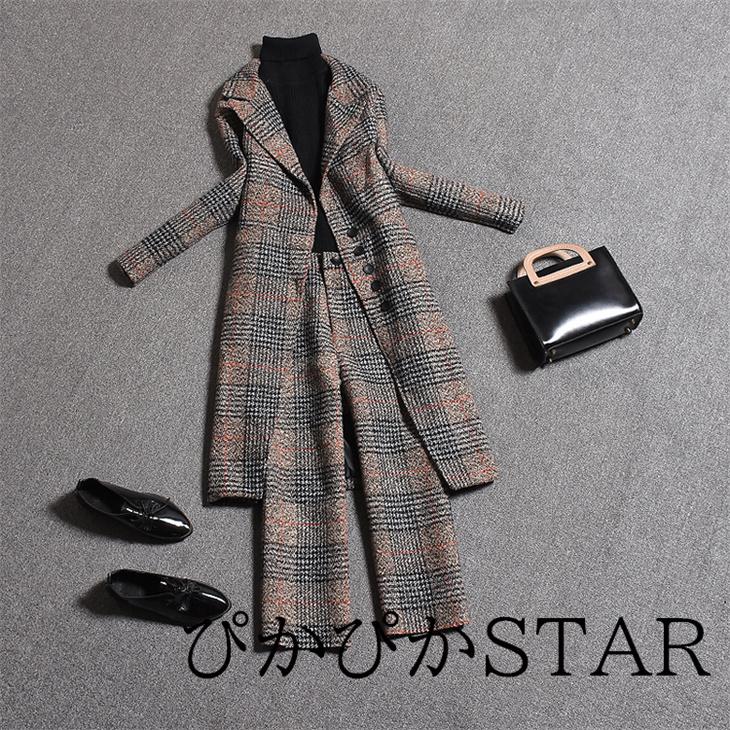 本店 限定 パンツスーツ パンツセットアップ レディース 成人式 チェック柄 ノーカラーコート ワイドパンツ フォーマル 大きいサイズ 通勤 セレモニー 入園 直送可 Www Superavila Com