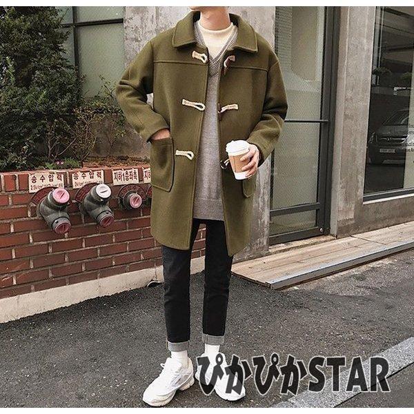 ダッフルコート メンズ 韓国風 ラシャ コート ロング ファッションコート ジャンパー アウター 秋 冬 カジュアル ビジネス ストリート ダッフルコート カラー ブラック Royaldiamondlabradoodles Com