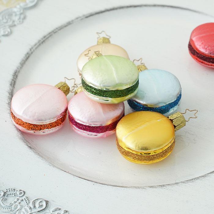 マカロン 9点 リングライト クリスマスツリー 飾り オーナメント INGE-GLAS MANUFAKTUR マカロン