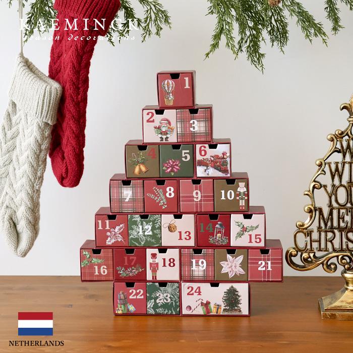  オーナメント　アドベントカレンダー クリスマスツリー 飾り付け オーナメント KAEMINGK レトロ アドベント