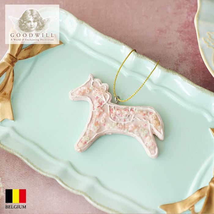 クリスマスツリー 飾り オーナメント GOODWILL グッドウィル ジンジャーブレッド ピンク [2]ウマ 6cm [MC 37078