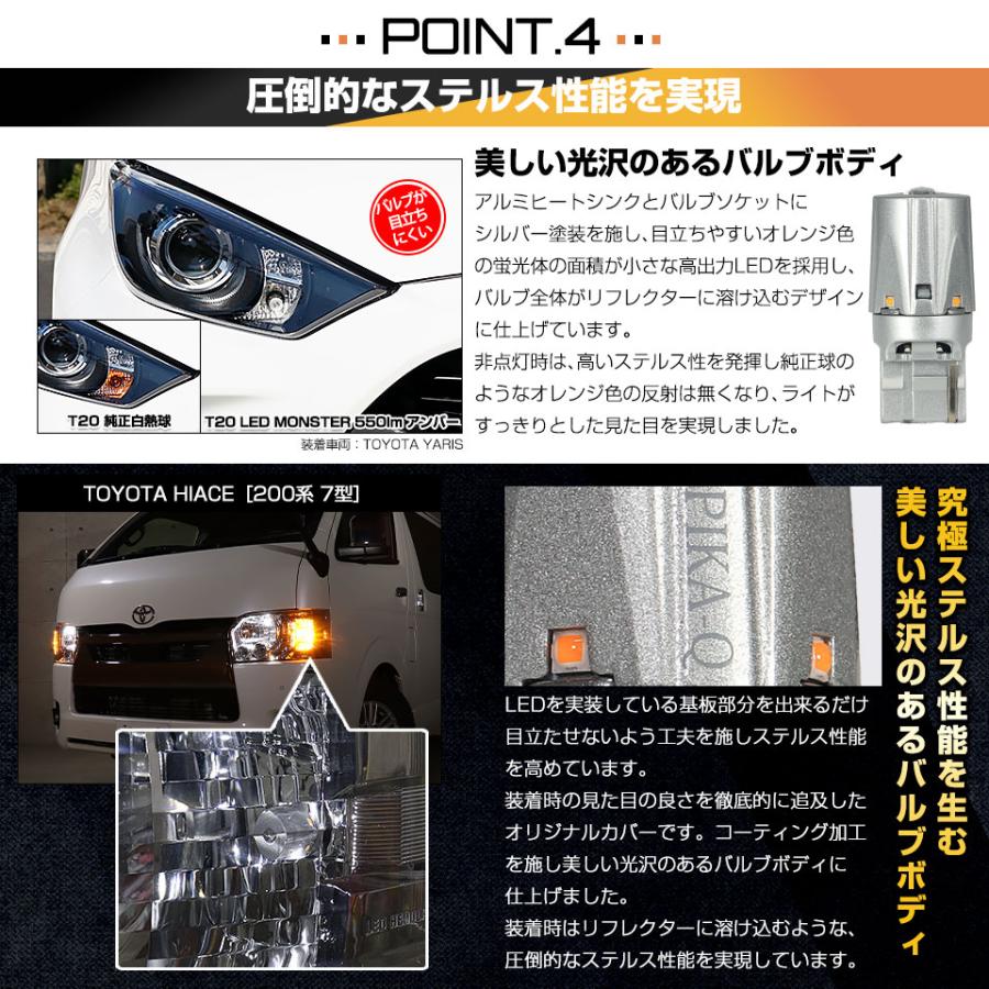 ピカキュウ トヨタ ノア (80系 後期) 対応 FR ウインカーランプ T20s