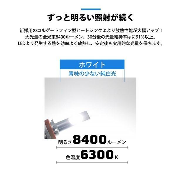 トヨタ ヴェルファイア (20系 後期) 対応 LED MONSTER L8400 フォグランプキット 8400lm ホワイト 6300K H11 H8/H11/H16共通 15-A-1｜pikaqac｜04