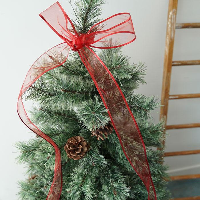 クリスマスツリー 飾り オーナメント ロープ レッド (幅5cm・長さ2.7ｍ)［880091］｜pikaqac｜05