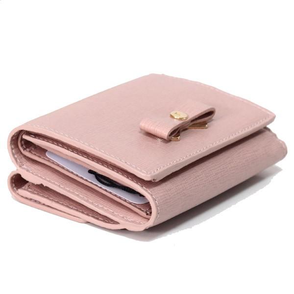 FURLA（フルラ） 財布 レザー グレンダ リボン コンパクト 三つ折り