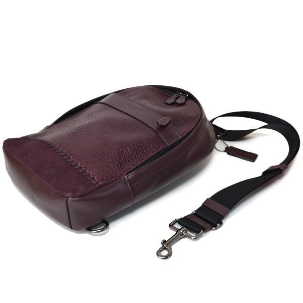 COACH（コーチ） メンズバッグ スムース エンボスド レザー スエード 