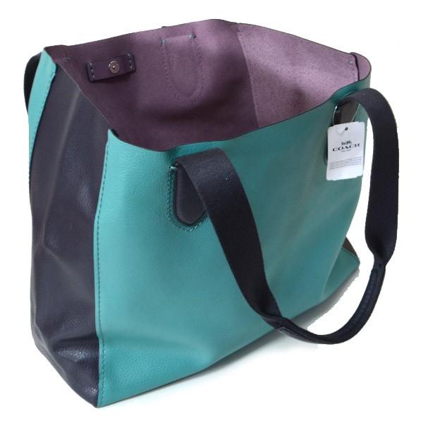 COACH（コーチ） バッグ べブルドレザー バイカラー ブロックカラー