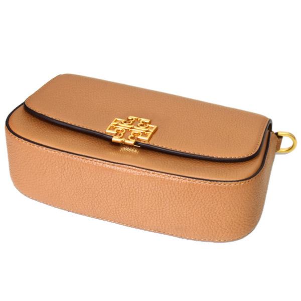 トリーバーチ バッグ TORY BURCH ぺブルレザー ブリテン コンバーチブル 2way フラップ チェーン ショルダー 斜めがけ クロスボディ バッグ ティラミス 138772 TORY BURCH（トリーバーチ） バッグ ぺブルレザー ブリテン