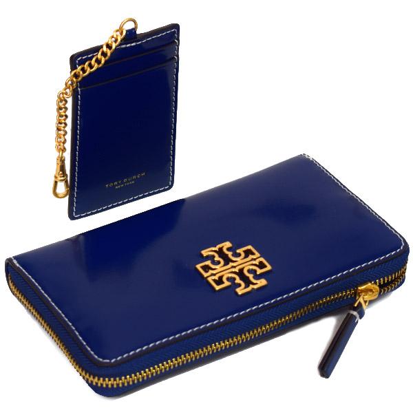 TORY BURCH（トリーバーチ） 長財布 レザー ブリテン ロゴ ジップ