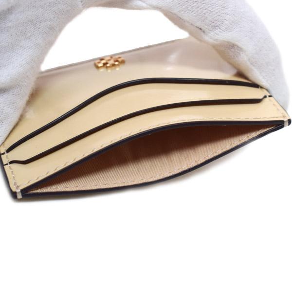 美品 TORY BURCH トリーバーチ EMERSON PATENT SLIM エマーソン パテント スリム カードケース パスケース レディース AY7591 TORY BURCH（トリーバーチ） カードケース パテントレザー エマーソン