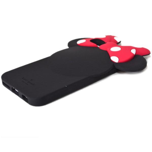 ケイトスペード  katespade ディズニー  ミニーマウス コラボ シリコン iPhone6/6s専用 ケース ブラックマルチ1428｜pike-st｜02