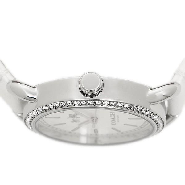 COACH（コーチ） 時計 レザー ラウンド ラインストーン レディース