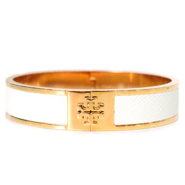 TORY BURCH トリーバーチ バングル メタル レザー インレイ カフ