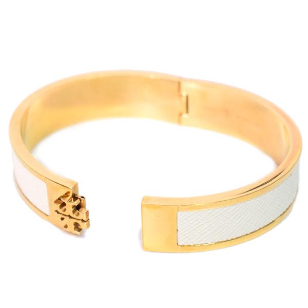TORY BURCH トリーバーチ バングル メタル レザー インレイ カフ TORY BURCH トリーバーチ バングル メタル レザー インレイ カフ