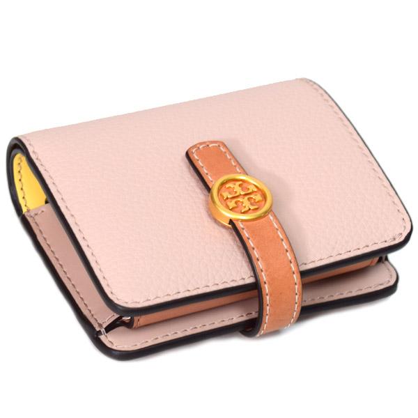 トリーバーチ 財布 TORY BURCH レザー ミニ ロビンソン ウォレット 二つ折り コンパクト財布 ゴアサンド 146368