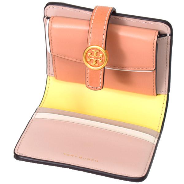 トリーバーチ 財布 TORY BURCH レザー ミニ ロビンソン ウォレット 二つ折り コンパクト財布 ゴアサンド 146368