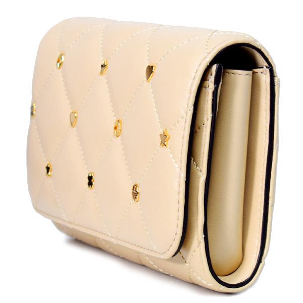 トリーバーチ バッグ TORY BURCH レザー キルティング スタッズ ウィラ ロゴ チェーン ウォレット 2way クラッチ クロスボディ 斜めがけ ショルダーバッグ ソフトサーブ 152073 TORY BURCH（トリーバーチ） バッグ レザー キルティング スタッズ