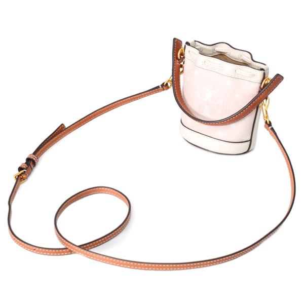TORY BURCH（トリーバーチ） バッグ 巾着式 ジャガード レザー T