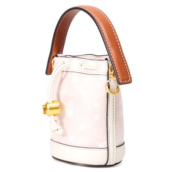 TORY BURCH（トリーバーチ） バッグ 巾着式 ジャガード レザー T