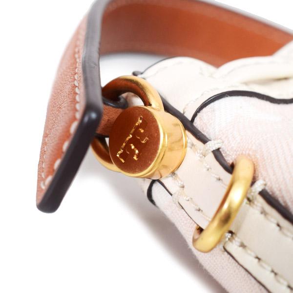 TORY BURCH（トリーバーチ） バッグ 巾着式 ジャガード レザー T