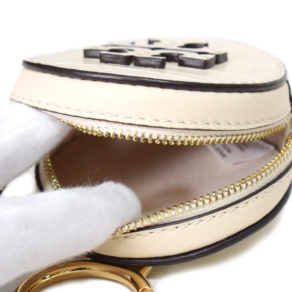 TORY BURCH クロコ型押し ラウンド ケース TORY BURCH（トリーバーチ） コインケース エンボスド クロコダイル