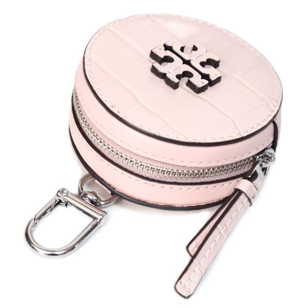 トリーバーチ ケース TORY BURCH エンボスド クロコダイル レザー ロゴ  ポーチ キーフォブ ラウンド ジップ 小銭入れ クレイピンク 153391 TORY BURCH（トリーバーチ） コインケース エンボスド クロコダイル