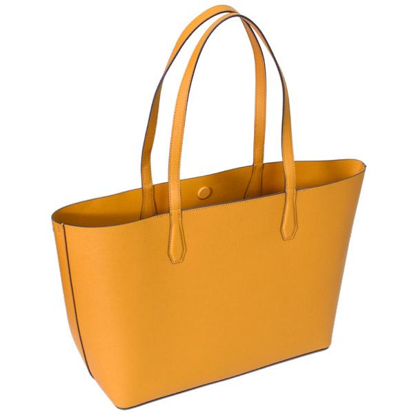 トリーバーチ バッグ TORY BURCH サフィアーノレザー ブレイク ロゴ トートバッグ キャラメルコーン 154319 TORY BURCH（トリーバーチ） バッグ サフィアーノレザー ブレイク ロゴ