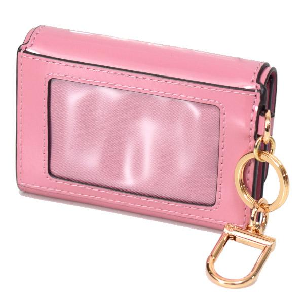 トリーバーチ カードケース TORY BURCH パテントレザー エマーソン フラップ カード ID ポーチ キーフォブ 小銭入れ ピンクジンジャー 157612 TORY BURCH（トリーバーチ） カードケース パテントレザー エマーソン