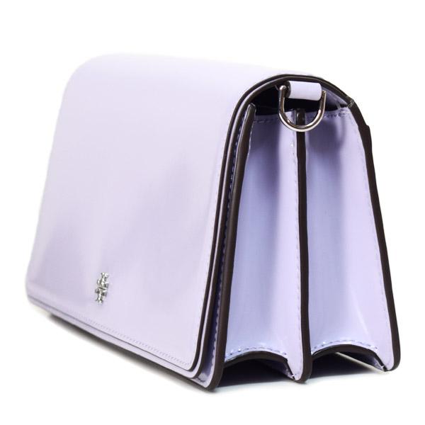 トリーバーチ バッグ TORY BURCH パテントレザー エマーソン コンバーチブル 2way クラッチ クロスボディ 斜めがけ ショルダーバッグ バイオレットスカイ 157620 TORY BURCH（トリーバーチ） バッグ パテントレザー エマーソン