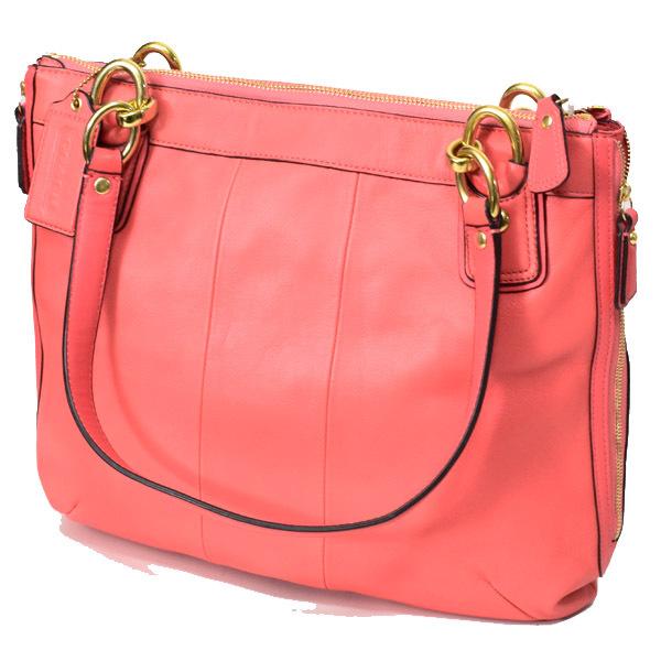 COACH（コーチ） バッグ クリスティン レザー ジップ トートバッグ