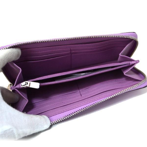 新品 コーチ COACH 長財布(ラウンドファスナー) アコーディオン ジップ メタリックライラック COACH（コーチ） 長財布 ペプルトメタリック レザー アコーディオン