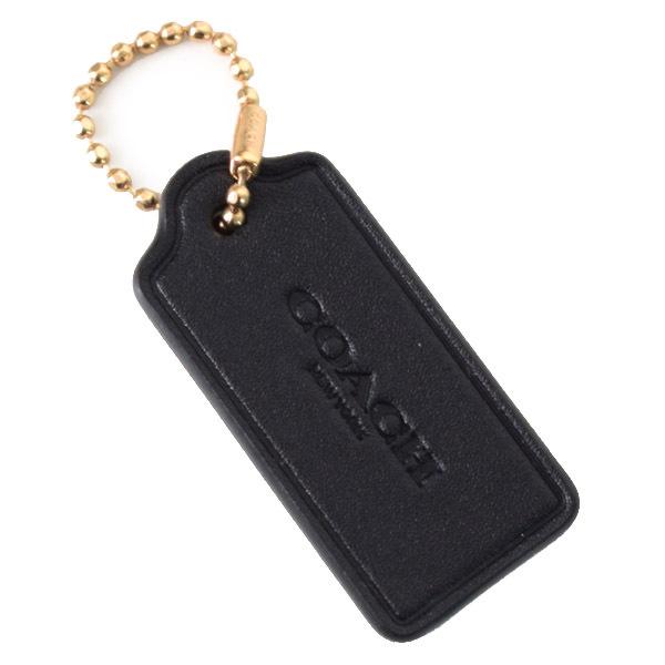 COACH（コーチ） タグ レザー ハングタグ チャーム キーホルダー