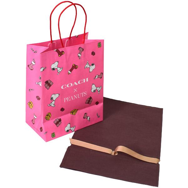COACH（コーチ） 紙袋 スヌーピー ピーナッツ コラボ プリント