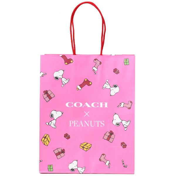 COACH（コーチ） 紙袋 スヌーピー ピーナッツ コラボ プリント