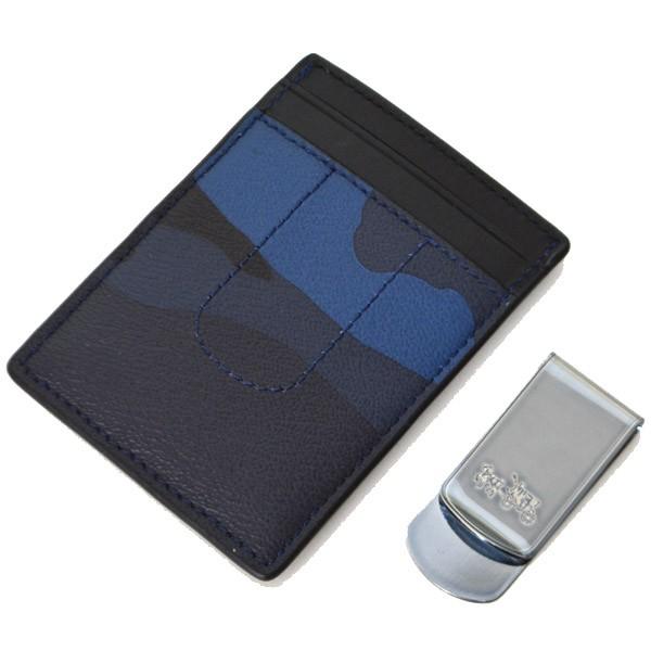 【限定デザイン未使用】COACH コーチ カモフラ マネークリップ カードケース COACH（コーチ） メンズ小物 メンズ レザー 迷彩 カモフラージュ