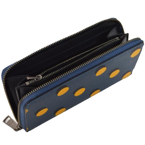 COACH（コーチ） 長財布 コーティング レザー ドット 水玉