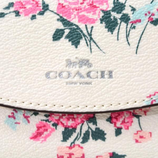 COACH（コーチ） キーケース コーティング キャンパス レザー ローズ