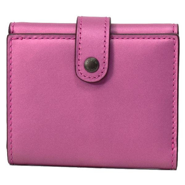 COACH（コーチ） 財布 グラブタンレザー 花柄 リボン スモール トライ