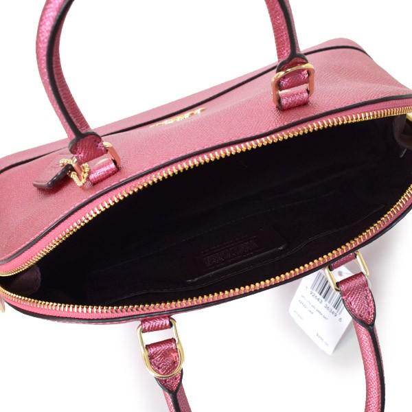 COACH（コーチ） バッグ メタリック クロスグレイン レザー ミニ