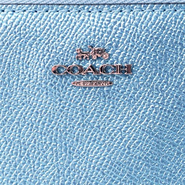 COACH（コーチ） 財布 クロスグレインレザー メタリック スモール
