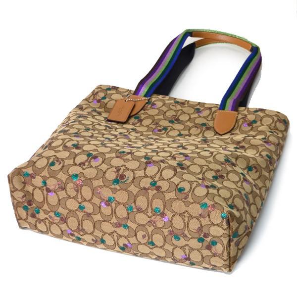 コーチ バッグ COACH キャンバス シグネチャー さくらんぼ チェリー柄  