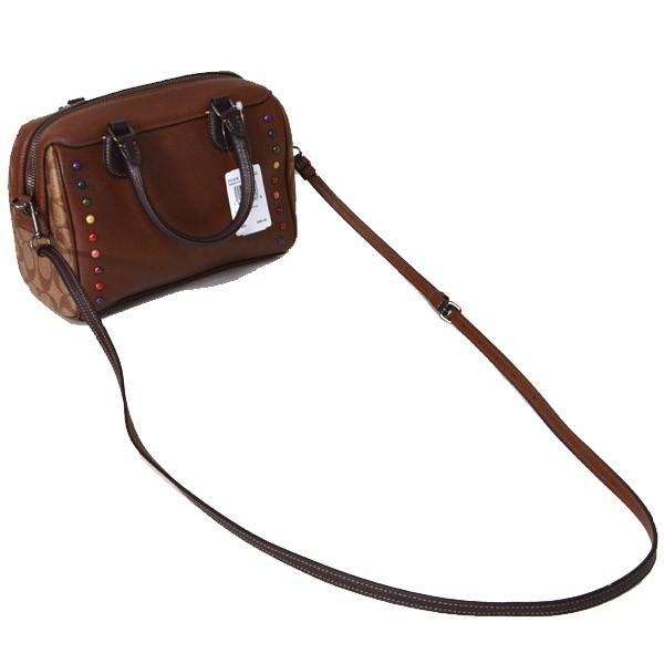 COACH（コーチ） バッグ コーティング レザー スタッズ ミニ ベネット